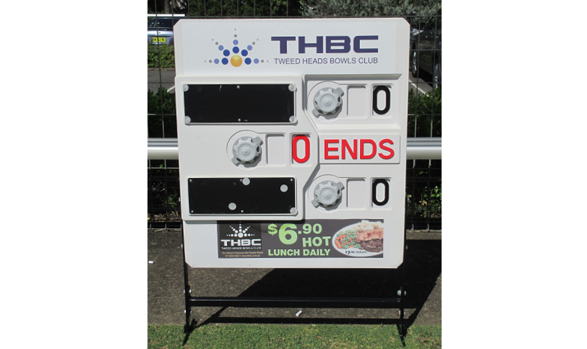 Lawn Bowls Rink Scoreboard